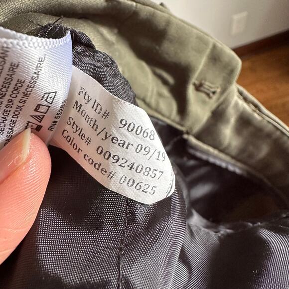 Express Olive Green Crop High Rise Trouser Pants - Picture 8 of 9